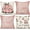 Pink, variant on Fall Pillow Covers 18x18 Set of 4 for Fall Decor Happy Fall Pumpkin Throw Pillow Covers Decorative Throw Pillows Farmhouse Thanksgiving Decorations Autumn Cushion Case for Couch
