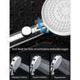 thumbnail image 4 of Cabezal de ducha, ducha de lluvia, ducha de mano con cabezal de ducha de 3 funciones, cabezal de ducha, ahorro de agua, cromo de alta presión, cabezal de ducha universal, ducha Feliz Sencillez, 4 of 5