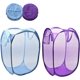 thumbnail image 1 of Cesto plegable para la colada de malla emergente con bolsillo lateral, cesta para la colada, bolsa de almacenamiento con asas de transporte para ropa sucia (paquete de 2), 1 of 5