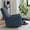 Blue, variant on Harkawon Swivel Rocker Recliner Chair, High Back Glider Recliner with Linen Fabric, Ergonomic Rocke'r Chair for Small Spaces, Nursery & Living Room, Beige