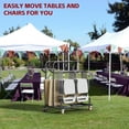 thumbnail image 2 of Heavy Duty Table and Chair Transport Cart with Adjustable Soft Grip Pads - Side Mount Chair Carrier with Secure Handle, 2 of 7