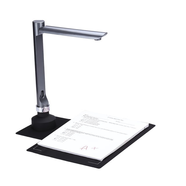 F60A USB Document Camera Scanner, 5MP HD Camera A4 Size With LED Light Teaching Software For Teacher Classroom Online Teaching ,Compatibility