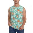 thumbnail image 2 of Goofa Cute Sloth on Floral Tree Printed Men's Sleeveless T-Shirt - Athletic Gym Workout Tank Top for Men - Moisture-Wicking, UPF 30+ Quick-Dry Muscle Tee-Medium, 2 of 8