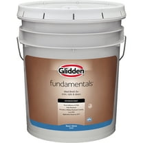 Glidden Fundamentals Exterior Paint Hot Stone / Grey, Semi Gloss, 5 Gallon
