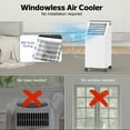 thumbnail image 2 of Advwin 3-in-1 Windowless Evaporative Cooler & Portable Air Conditioner with Remote, 90° Oscillation, 3 Speeds, 0.5 Gal Tank, 4 Ice Packs, Timer, 2 of 5
