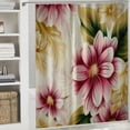 thumbnail image 6 of Orinice Shower curtain set, shower curtain bathroom set, flower banana leaf print, shower curtain 69x72, 6 of 7