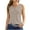 Tank Tops for Women Plus Size-Coffee, variant on Homenesgenics Tank Tops for Women Women's 2025 Summer Solid Color Round Sports for Outer Wear Bottoming Short Brown L
