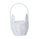 thumbnail image 3 of Cesta de Pascua con forma de conejito, cesta de flores con asa, vacía, decoración de Pascua, huevo de Pascua Blanco, 3 of 9