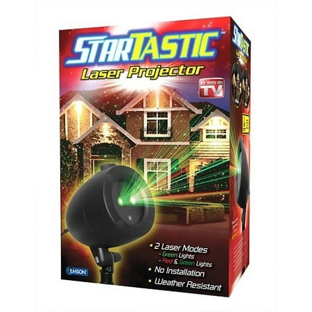 StarTastic Holiday Laser Light Projector Show Star Projector Static Features As Seen on TV