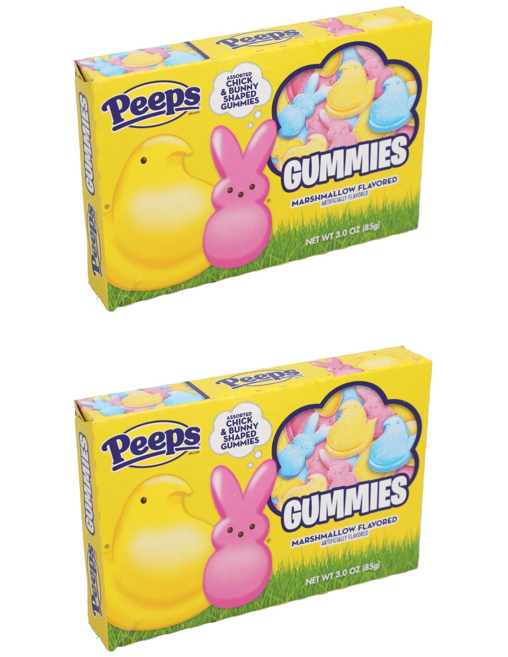 CGT Easter Peeps Chick & Bunny Shaped Gummies Candy Marshmallow