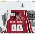 thumbnail image 4 of Atlanta Throw Blanket Custom Any Name and Number for Men Women Youth Gifts, 4 of 6