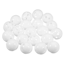 RENACLIPY 20pcs Rattle Inserts for Baby Toys White Plastic Sound-making Craft Projects
