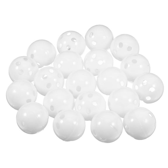 RENACLIPY 20pcs Rattle Inserts for Baby Toys White Plastic Sound-making Craft Projects