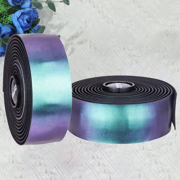 HORIALENCE Road Bike Handlebar Tape Non-slip EVA PU Bright Colored Design for Cyclists 1 Pair 21.6x1.2x0.04in