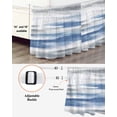 thumbnail image 3 of Blue Gray White Bed Skirt Queen Size, Modern Abstract Mottled Aesthetic Wrap Around Bed Skirting with Adjustable Elastic Strap, Dust Ruffle Pleated Bedskirts 16 Inch Drop for Bedroom Queen Beds, 3 of 9