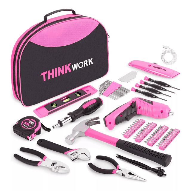Kits De Herramientas Para Dama 122 Pz Rosa