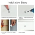 thumbnail image 2 of Uxcell Ceramic Knobs Drawer Pull Handle Cupboard Wardrobe Cabinet Replacement White 6pcs, 2 of 7