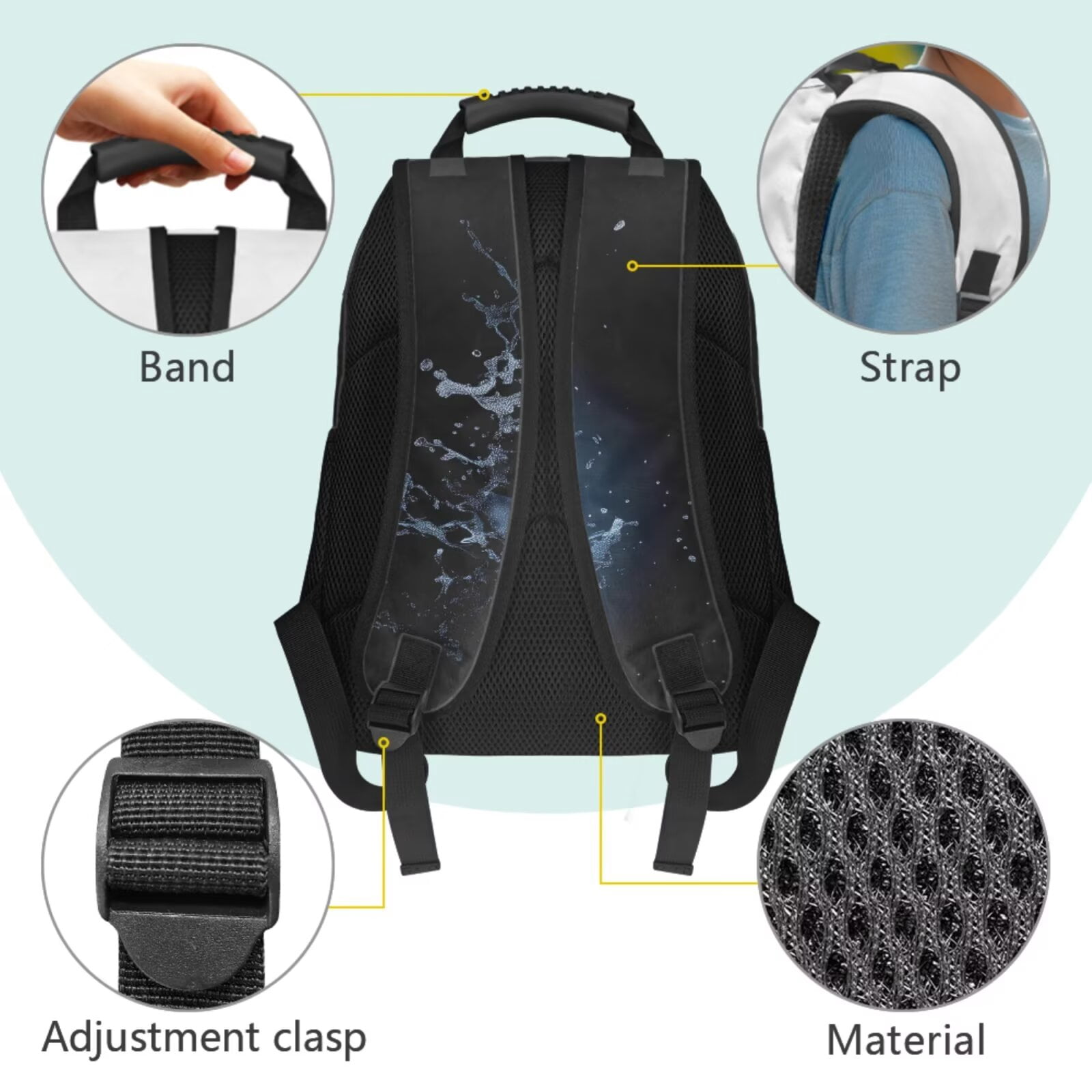 Pzuqiu Fire Baseball Backpack for Girls 8-12 Boys Backpacks with Lunch Box Kids Bookpack Double Shoulder Bag, 4 Piece Backpack Pencil Case 17 Inch Rucksack Travel Bag for Teens