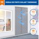 thumbnail image 5 of Cortina de puerta con aislamiento térmico, 100 x 210 cm, antifrío, impermeable, magnética, de algodón, color gris JM Cocina, Decoración y Otros, 5 of 5