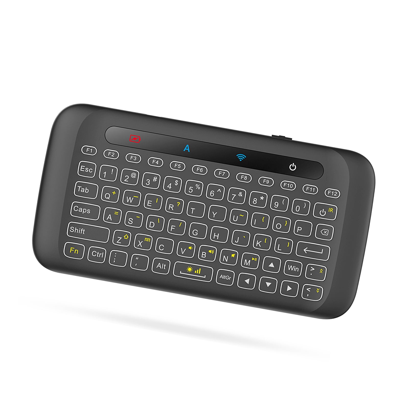 Docooler Rétro-éclairage 2,4 GHz Clavier sans fil Touchpad souris télécommande portable 3 couleurs Rétroéclairage pour Android TV Box Smart TV PC Notebook