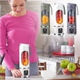 thumbnail image 1 of Vaso exprimidor recargable USB portátil, 1500 mAh, motor de 200 W, 6 cuchillas de acero inoxidable, capacidad de 1500 ml, sistema de protección inteligente, batidora multifuncional para frutas, 1 of 2