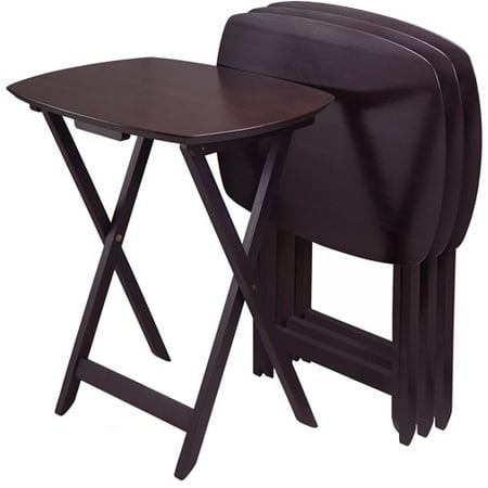 Winsome Oversize Single Tv Tables Espresso Set Of 4 Winsome Oversize Single Tv Tables Espresso Set Of 4