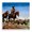Santa Fe Trail Cowboys Horses, variant on Stupell Industries Shabby Chic Wyoming Cities Typography Map Wall Plaque Art, 12 x 12, by The Saturday Evening Post