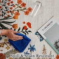 thumbnail image 6 of Silk Soft Machine Washable Rugs, Large Non-Slip Ultra Thin Area Rug for Living Room, Bedroom, Dining Room, 9x12 Ft Indoor Boho Floral Carpet, 6 of 8
