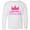 AA-White, variant on Inktastic Birthday Princess, Crown, Stars - Pink Purple Long Sleeve Youth T-Shirt