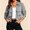 Gray, variant on Women's Casual Collar Long Sleeve Outdoor Button Jacket for Sports Fitness Yoga Shower Resistant White XL