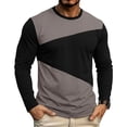 thumbnail image 2 of WAENQINLA Men Lightweight Long Sleeve Tees Crew Neck Color Block Slim Fit Tshirts Moisture Wicking Breathable Casual Pullover Tops S-2XL, 2 of 6