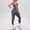 Gray, variant on Gym Clothes for Woman Set Racer-back Tank Top and Tummy Control Leggings Yoga Sets for Women 2 Piece