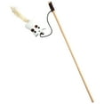 thumbnail image 1 of Interactive Cat Teaser Wand with Feathers for Indoor Play Stimulates Natural Instincts Durable Wooden Stick Toy for Felines and Exercise and Bonding Activity, 1 of 3