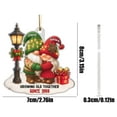 thumbnail image 3 of Personalized Growing Old Together Gnome Couple Christmas Decoration Christmas Tree Ornament Christmas Gift For Husband And Wife, 3 of 7