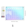 thumbnail image 3 of Taicans Colored Magnetic Acrylic Calendar for Fridge,12"x16" Clear Fridge Calendar Dry Erase Magnetic Planning Boards Set Includes 6 Colorful Highlight Markers C, 3 of 8