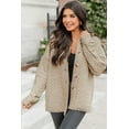 thumbnail image 4 of Women's Jet Stream Solid Color Quilted Puffer Buttoned Shacket - [ZhiHiMeRi] | (US 20-22)2XL, 4 of 12