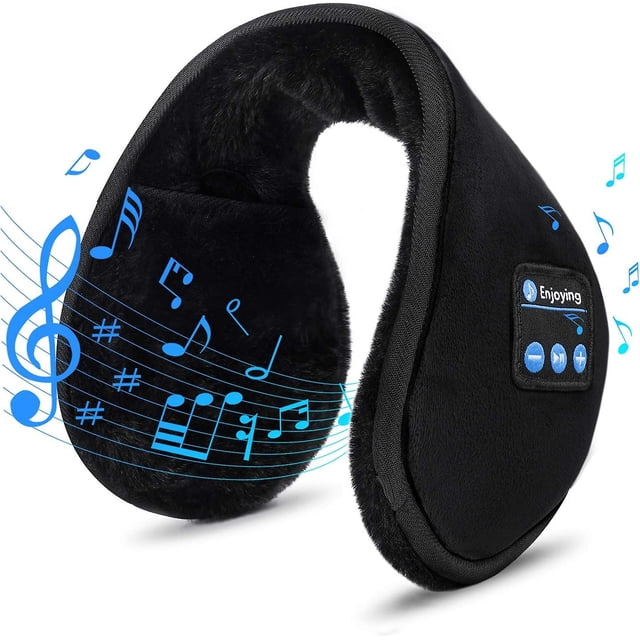 Cache-oreilles Bluetooth - Écouteurs Bluetooth 5.0 Cache-Oreilles pour Femmes Hiver Musique Cache-Oreilles Extérieur Noël