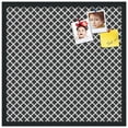 thumbnail image 2 of PinPix 24x24 Custom Cork Bulletin Board Black - White Clover Poster Board Has a Fabric Style Canvas Finish, Framed in Black - White Clover, by ArtToFrames (PinPix-121), 2 of 5
