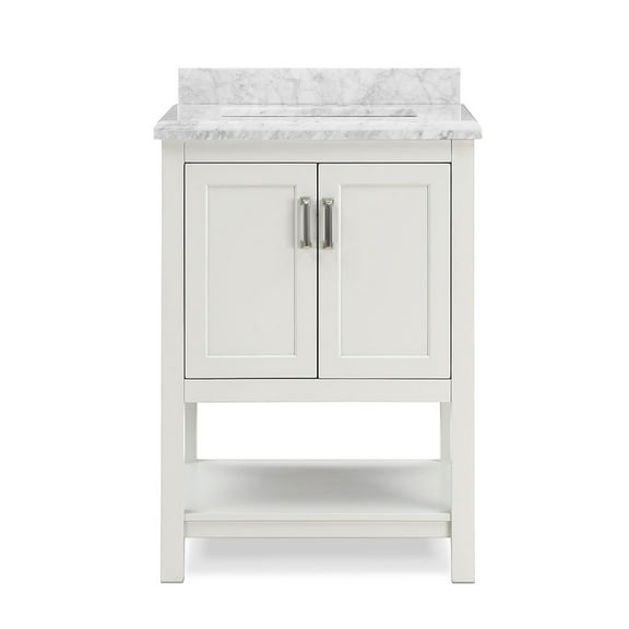 Design Element Affinity 25" Single Sink Bathroom Vanity in White