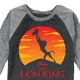 thumbnail image 3 of The Lion King - Baby Simba at Pride Rock - Iconic Silhouette - Toddler & Youth Raglan Graphic T-Shirt, 3 of 4