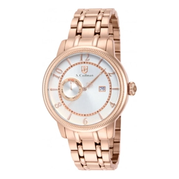 S. Coifman Heritage Men's Silver-Tone Dial Quartz Watch SC0199
