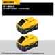 thumbnail image 2 of Batería DEWALT de iones de litio de 20 V como máximo, 10 Ah, paquete de 2 unidades (DCB210-2), 2 of 6