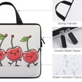 thumbnail image 3 of AWERP Four Whimsical Cartoon Line Drawing Kawaii Cherry Characters Dancing in a Row Laptop Bag Diving Fabric Tablet Cover Neoprene Soft Carrying Travel Case 13inch, 3 of 5