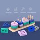 thumbnail image 1 of Montessori Toy Wooden Building Blocks Early Learning Educational Toys Color Shape Match Kids Puzzle Toys For Children Boys Girls1 set He Qiyong unisex, 1 of 1