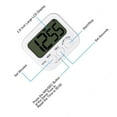 thumbnail image 2 of Temporizador de cocina digital, pantalla grande con fuente grande, temporizador de cocción posterior magnético, alarma fuerte, soporte, operación fácil, blanco (batería incluida) Zhivalor SNFLD1526, 2 of 4