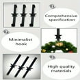 thumbnail image 6 of Tyidzon Wreath Hangers for Front Door, Wreath Door Hanger, Over the Door Single Hook, Christmas Wreaths Decorations Hook 15 Inch Black, 6 of 7
