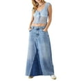 thumbnail image 3 of xiaxaixu Hauts Courts pour Femmes, Manches Courtes Col en U Transparent Couleur Unie Décontracté Fête Rue Été Crop Shirt, 3 of 10