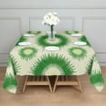 thumbnail image 3 of Green Tie Dye Sunburst Pattern Square Tablecloth,Waterproof Square Table Cover,Wipeable Spillproof Washable Table Cover for Home Kitchen Party Decor 60"x60"(152x152cm), 3 of 6