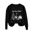 thumbnail image 4 of Hanen Christmas Shirt for Women,Women's Christmas Printed Fashionable Loose Casual Long Sleeved Top Regular Sleeve Hooded Sweatshirt, 4 of 5