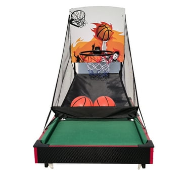 36" Multi Game Table , 2 in 1 Combo Game Table Basketball, Billiards.Parent-child games, for Indoor Outdoor, Game Room, Friends,Family